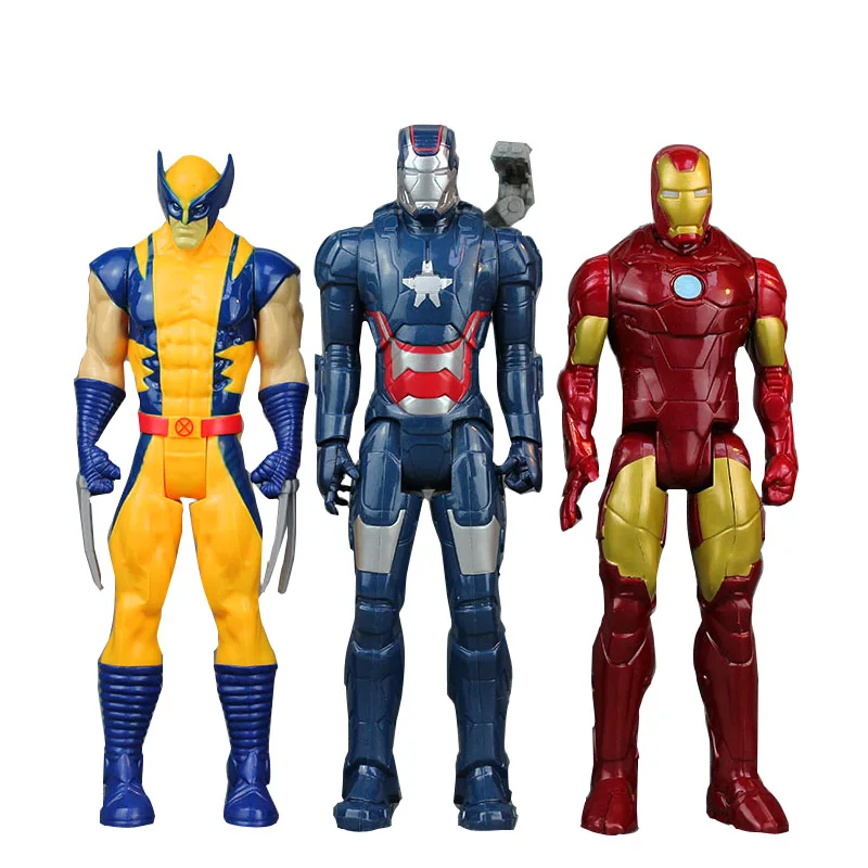 Экшн фигурка Marvel мстители 30 см модель супергероя кукла Человек паук Росомаха Тор