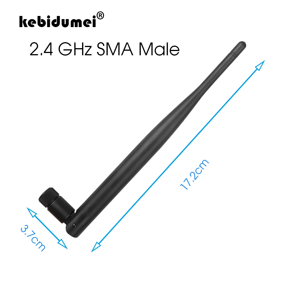 kebidumei 2.4 GHz WiFi Antenna 5dBi Aerial SMA Male Wireless Router 2.4ghz Antenna wi fi Amplifier Booster For Router