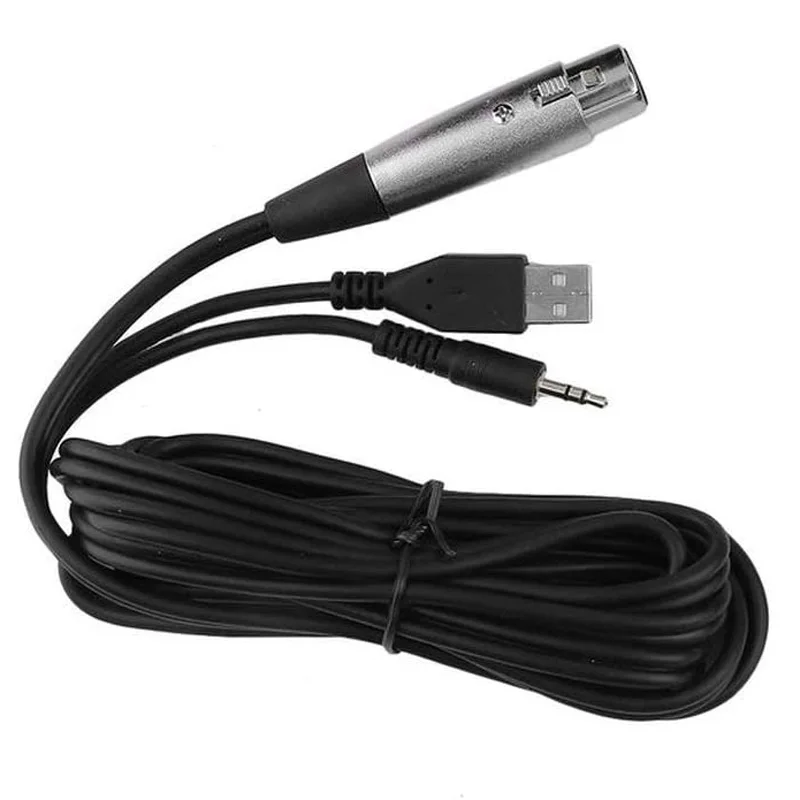 MK F200FL микрофонный аудиокабель USB с двойным кабелем 3 5 мм для F100TL MK-F200FL MK-F100TL Xlr