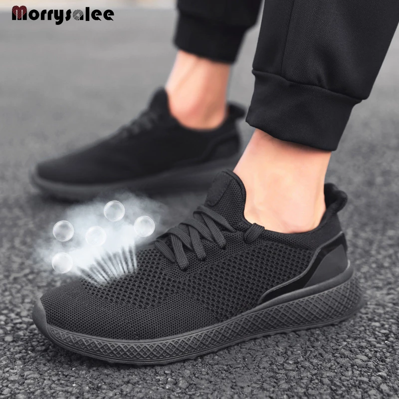 Fashion Outdoor Men's Sports Shoes High Quality Casual Breathable Soft Jogging Men's Shoes Mesh Top Flat Bottom 2022