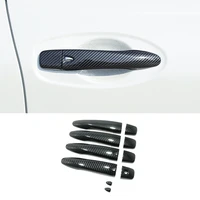 abs carbon fiber for nissan qashqai j11 2015 2019 car door protector handle decoration cover trim sticker accessories styling