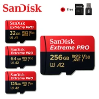 sandisk extreme pro micro sd card 128gb 32gb 64gb 256gb 400gb memory card 32 64 128 gb flash card sdtf microsd u3 4k for phone