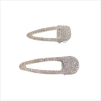 new korean fashion colorful rhinestone crystal pearl cute hairpins barrettes hair clip for girl womens hair accessories t1451