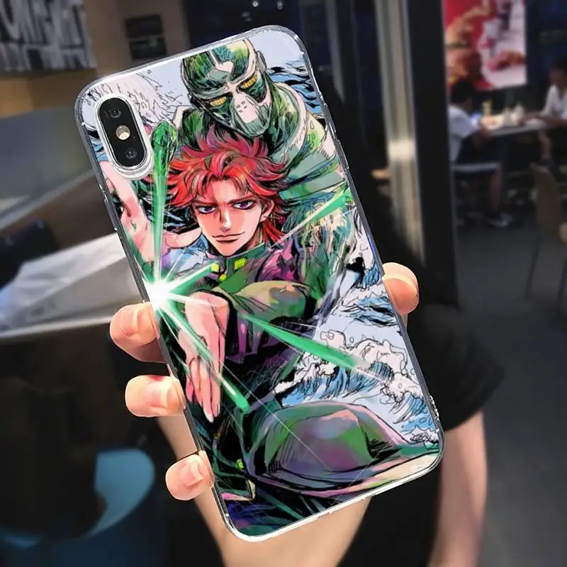 

Kakyoin Noriaki JoJo Bizarre Adventure Phone Case Transparent soft For iphone 5 s c se 6 6s 7 8 11 12 plus mini x xs xr pro max