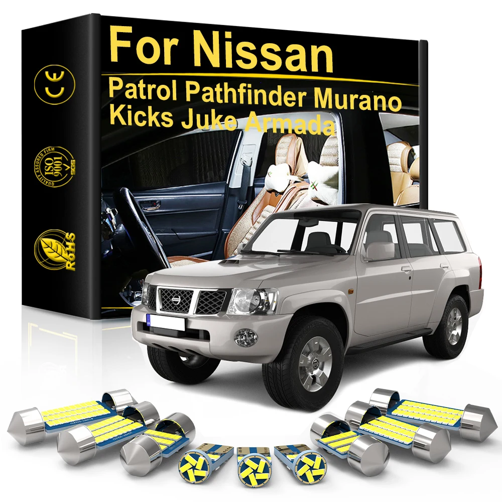 

Для Nissan патруль Y61 Y62 Pathfinder WD21 R50 R51 R52 Murano Kicks Juke Armada Canbus автомобильный внутренний светодиодный светильник сиденье крыша лампа