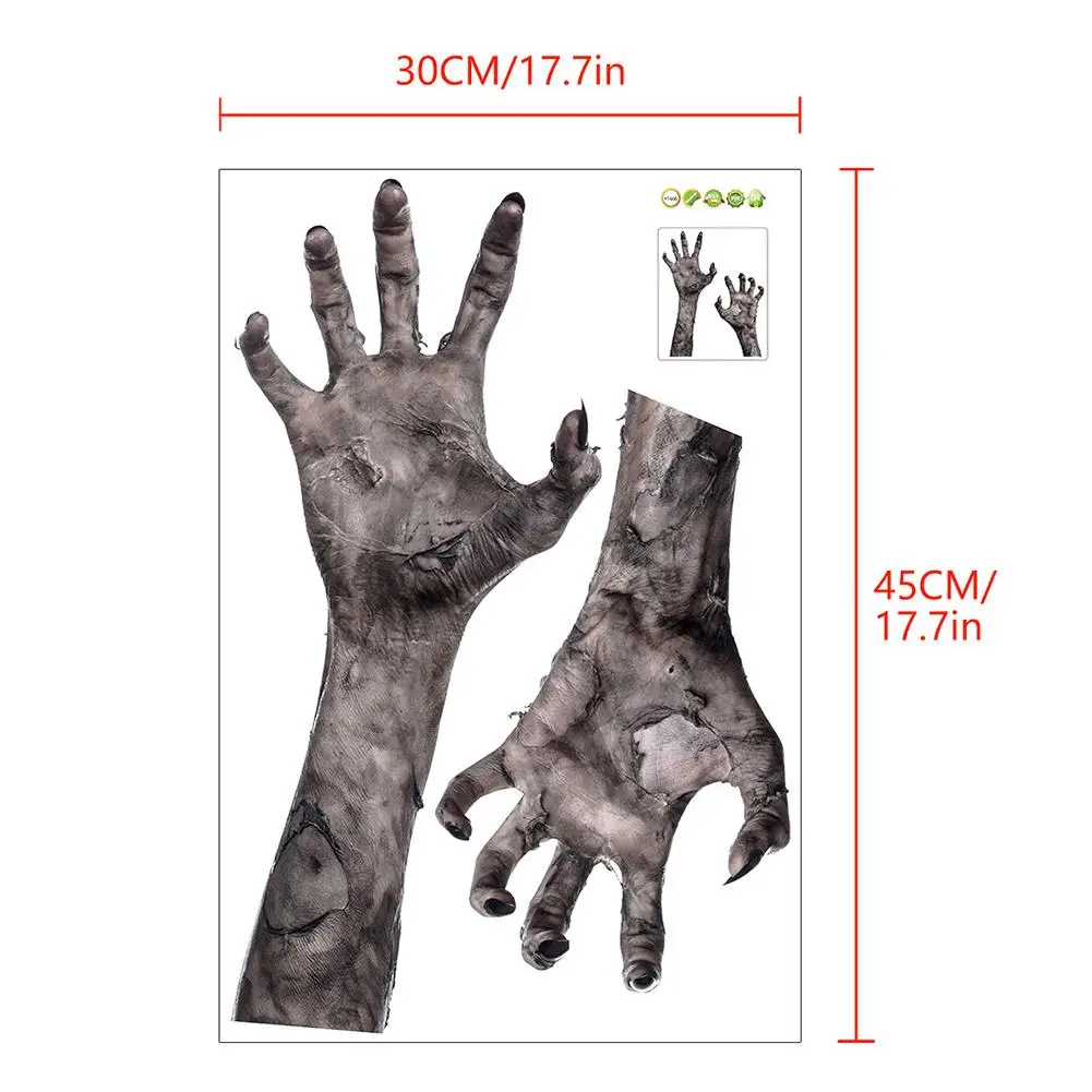 3D наклейка на стене Хэллоуин украшение привидение ручная съемные самоклеящиеся