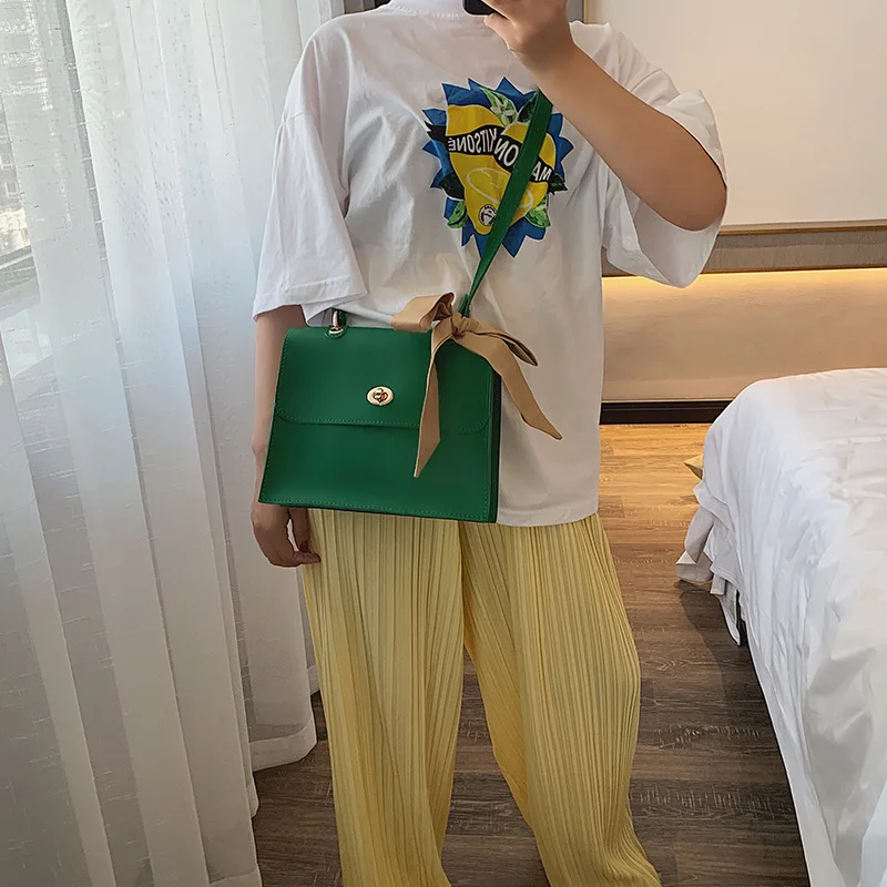 Женские сумки-мессенджеры из искусственной кожи сумки через плечо зеленого и