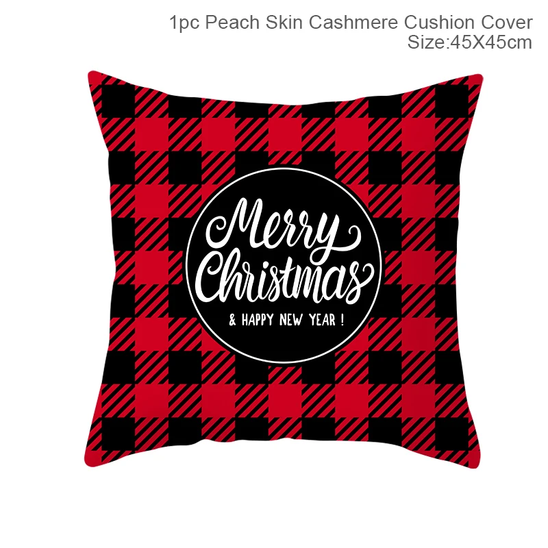 Xmas cushion cover7 Christmas Cushion Covers Merry Christmas Decorations for Home Noel Christmas Gifts Navidad Xmas Cristmas DecorNew Year - Цвет: Xmas cushion cover7