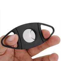 portable stainless steel blade pocket cigar cutter scissors shears with plastic handles smoking tool accessories