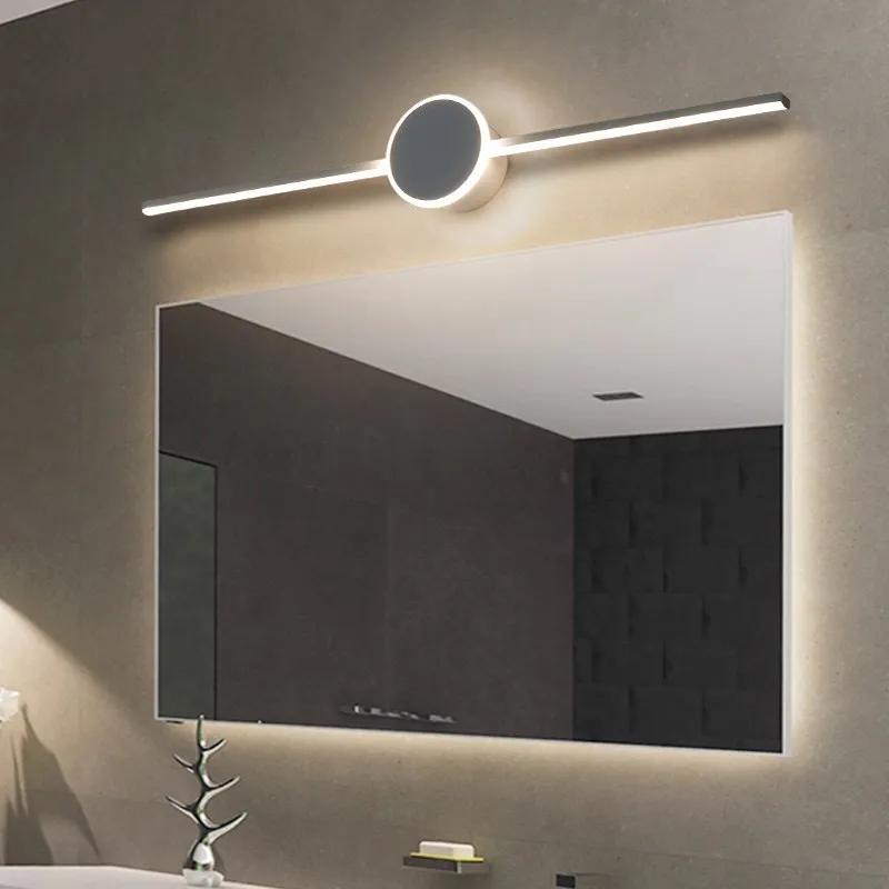 Modern black/white bathroom led mirror lights 40/60/80CM wall lamp bedroom stair light led wall lights applique murale luminaire