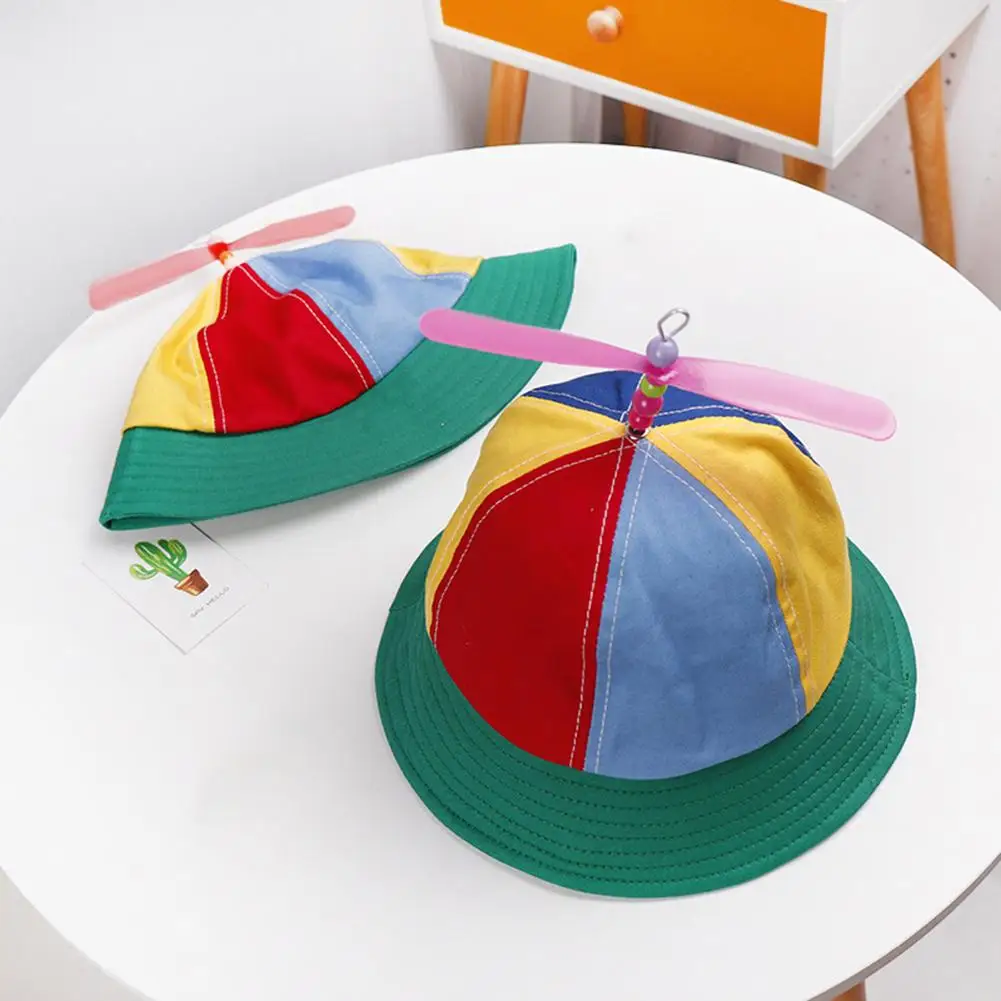 

Colorful Pinwheel Children Soft Sunshade Bucket Hat Outdoor Sports Baseball Cap