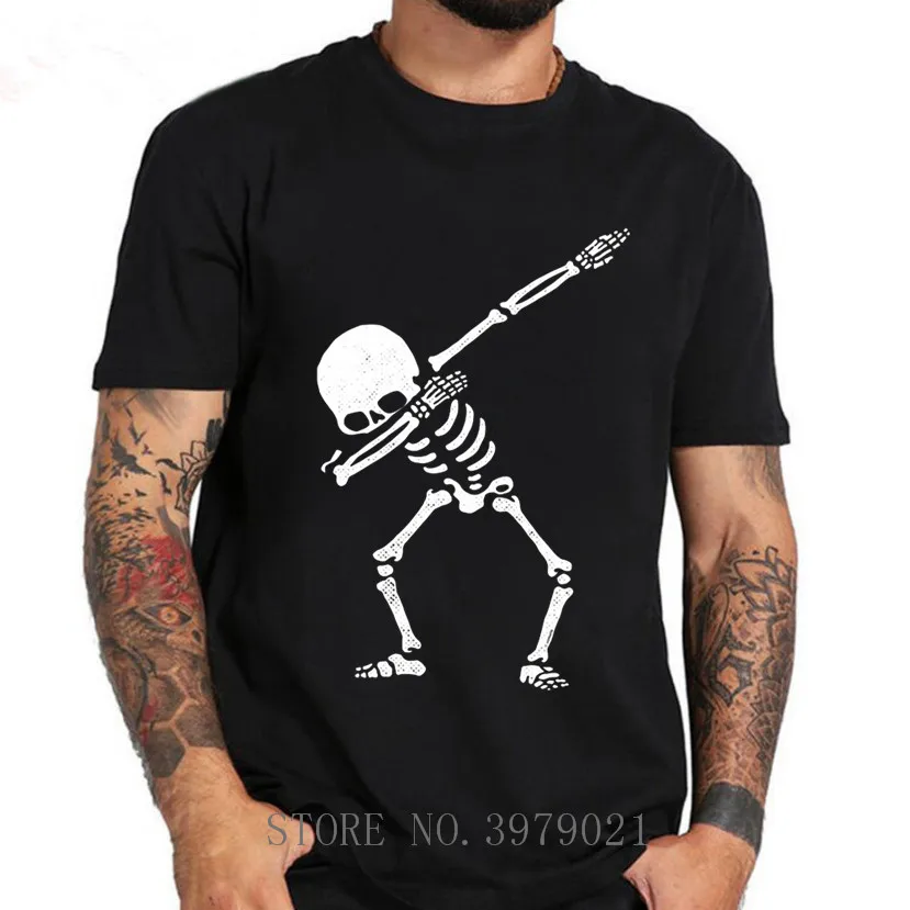Футболка Dabbing футболка Skeleton Dab в стиле хип хоп с черепом Dabbin новинка 2018