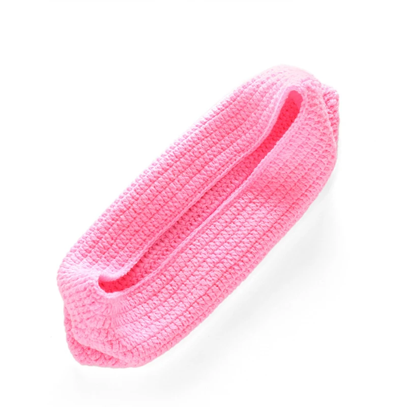 Cute Crochet Wool Sleeping Bags Newborn Baby Knitted Chunky Cocoon Swaddle Baby Pea Pod Photography Props Sleeping Bag