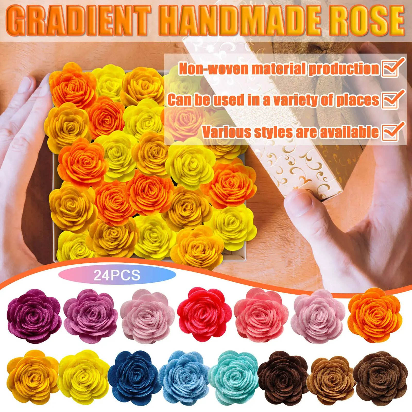 

Crafts Artificial Flowers Head Rose Flower Decoration For Wedding DIY Wreath Scrapbook Supplies LAD3