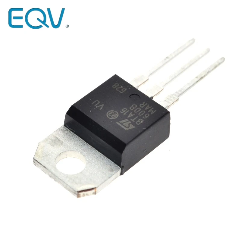 10 шт. BTA16-600B-220 BTA16-600 TO220 BTA16 600V 16A симисторов и
