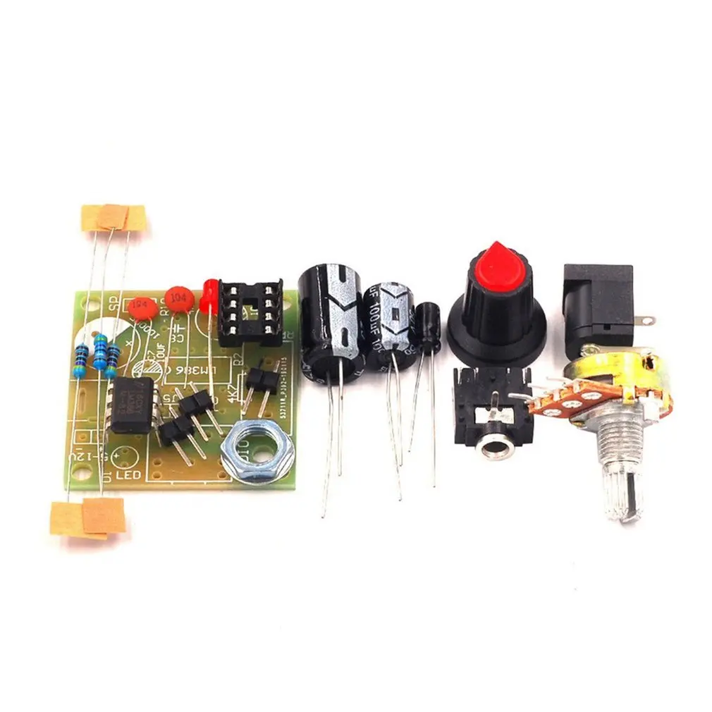 LM386 Super Mini 3V 12V Мощность Плата усилителя костюм комплект электронный DIY Kit аудио