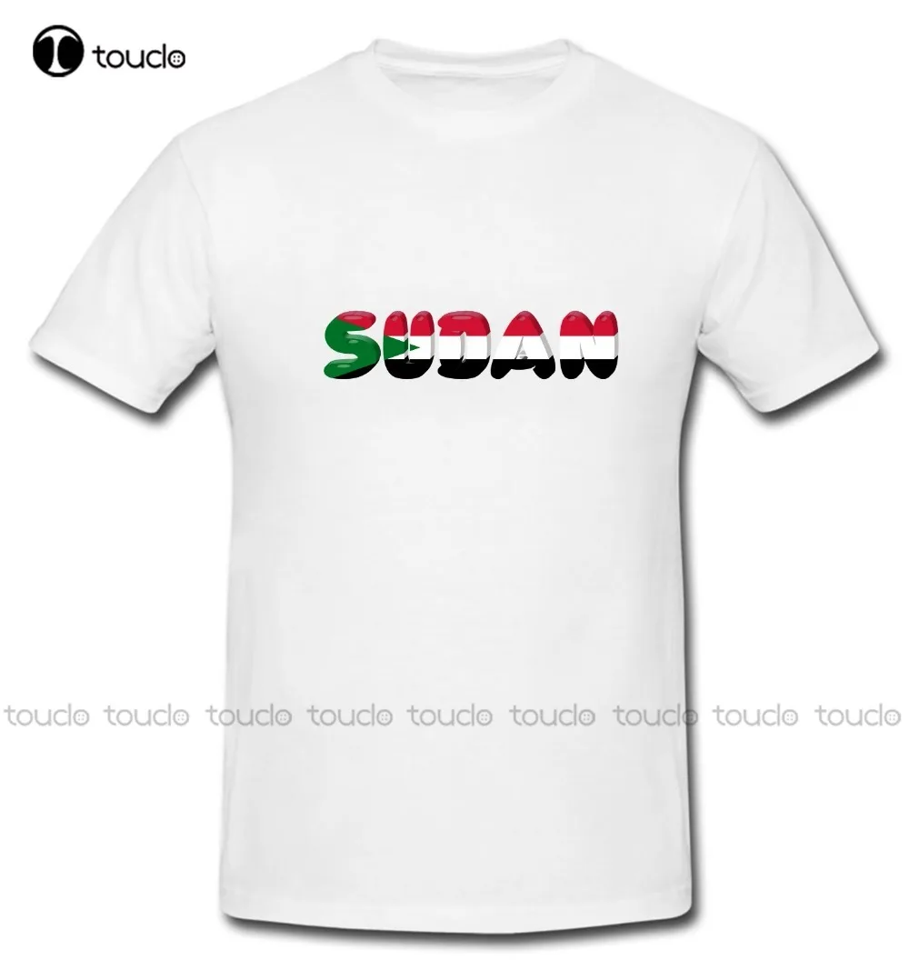 

Хлопковые 3D футболки крутого дизайна, футболка в суданском и суданском стиле, Веселая футболка с национальным флагом страны, необычная футб...