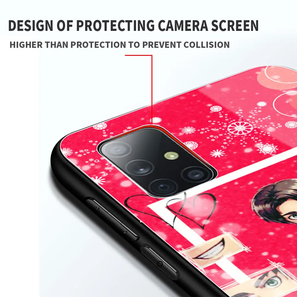 

Eren Jaeger Attack on Titan Anime Phone Case for Samsung Galaxy A50 A51 A70 A71 A10 A20 A30 A40 A11 A21 A31 A41 A81 Glass Cover