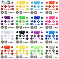 yuxi buttons with silicone rubber pad for ps5 controller button joystick thumb stick grip key gamepad shell replacement parts