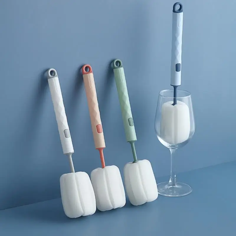 1pc Sponge Cup Brush Kitchen Cleaning Tools Household Glass Bottle Washing Cleaning Brushes Cleaner Kitchen Accessories