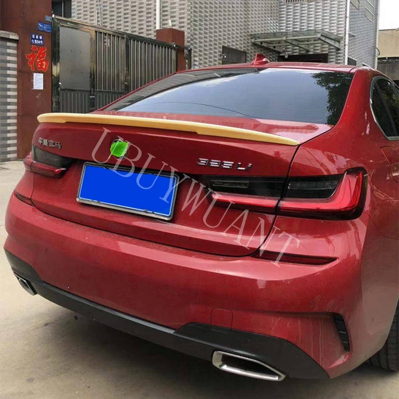 Для BMW 3 серии G20 320i 330i 2019 2020 ABS пластик внешний задний спойлер багажник загрузки