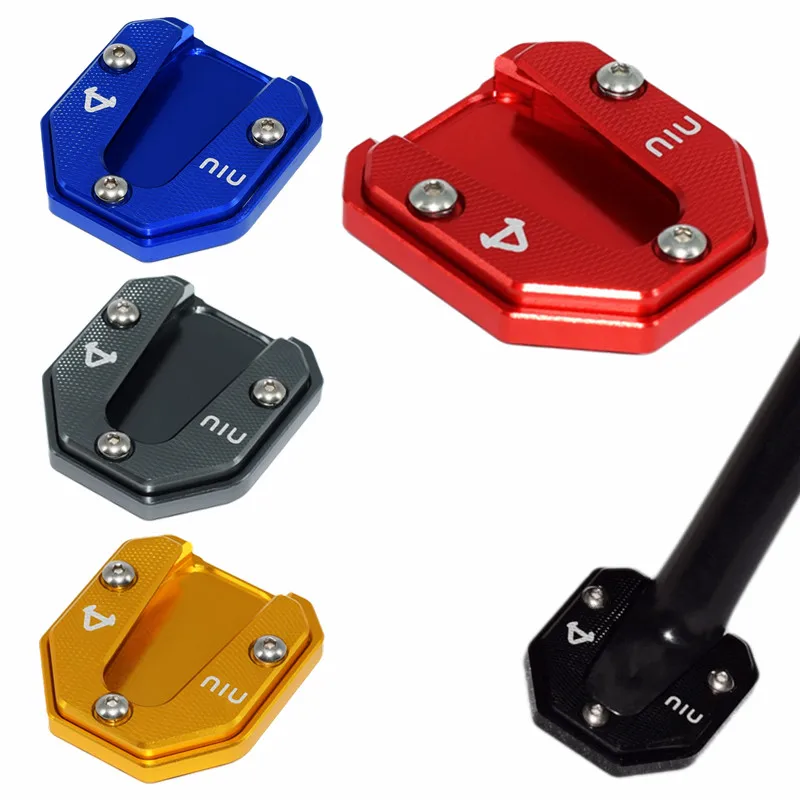 

For NIU U1 U+ N1S US U1C U1B UQI Motorcycle accessories Kickstand Extension Plate Foot Side bracket Stand Enlarge Pad