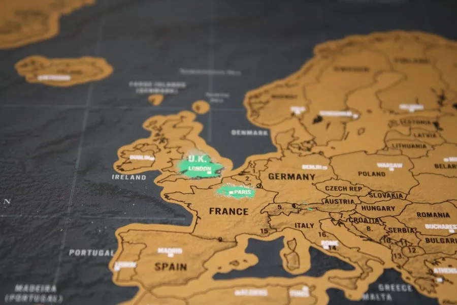 Делюкс Стирайте карты мира путешествия сцарапать карта царапины для Map42 * 30 см