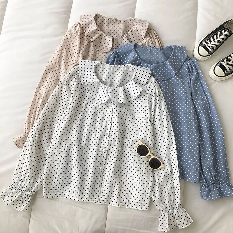 Новинка Весна 2021 женская одежда элегантная рубашка в Корейском стиле с рукавами