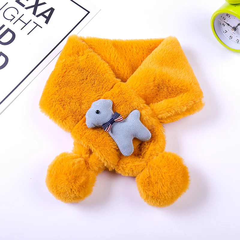 Детские шарфы Новинка Сезон Зима с героями мультфильмов в Корейском стиле милые