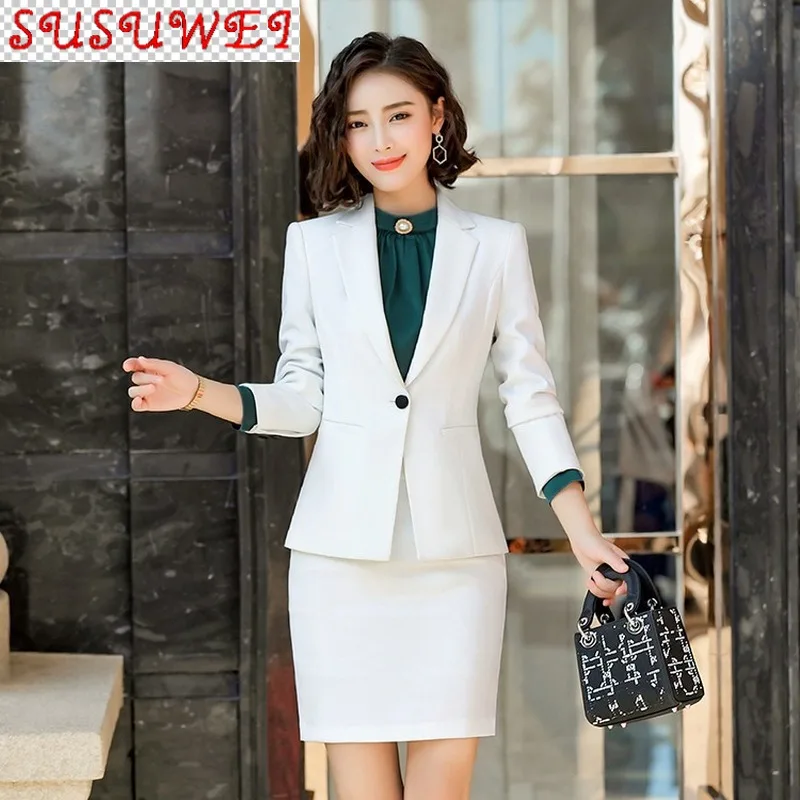 

Размера плюс для женщин Новая осень-зима профессиональная рабочая одежда Женская Повседневная с длинным рукавом Женская куртка облегающая...