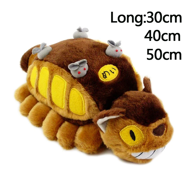 

kawaii plush doll My Neighbor Totoro Bus Miyazaki Totoro Fluffy Plush Animal Toy Stuffed Soft Dolls Baby Children birthday Gift