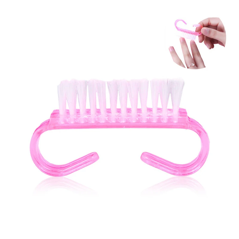 

2pcs/lot Cleaning Clean Brush Tool File Nail Art Brushes Care Manicure Pedicure Soft Remove Dust Small Angle Cleaner