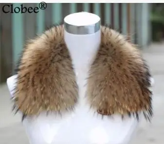 Зима 100% воротник из натурального меха енота и женские шарфы элегантное пальто