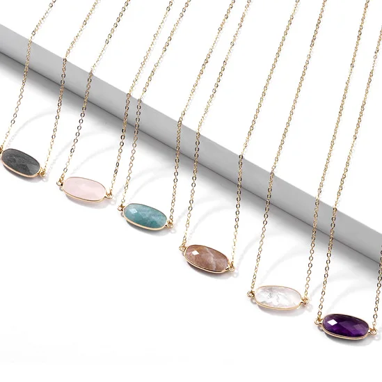 

Кулон с шестигранным натуральным камнем Druzy Drusy, ожерелье с золотым воротником, модный бренд, Женские Ювелирные изделия, вечерние, свадебные,...