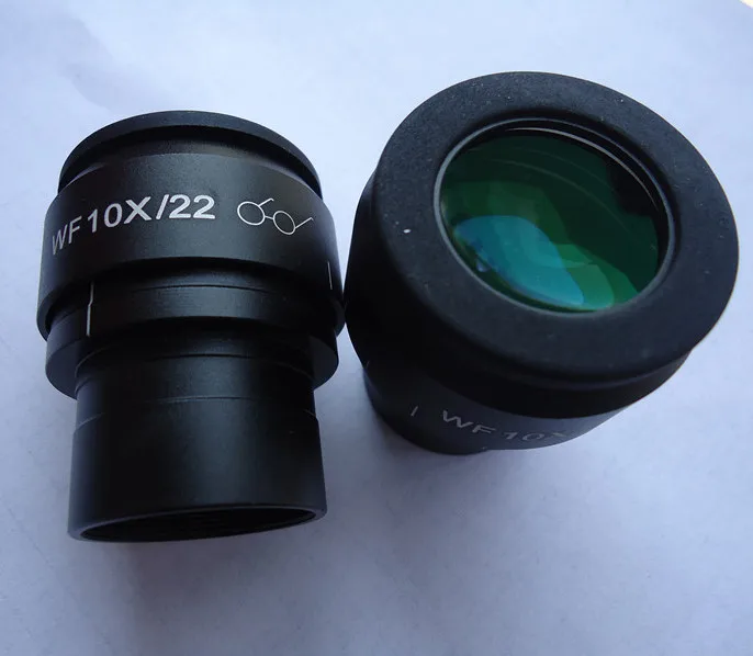WF10X 22mm Adjustable Green Film Coating Zoom Plan High Eyepoint Wide Angle Optical Eyepiece Lens for Stereo Microscope | Инструменты