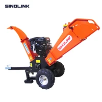 sinolink gasoline gs120 engine powered 13 5hp 14hp 15hp wood chipper shredder log timber cutter garden machine 12cm chipping