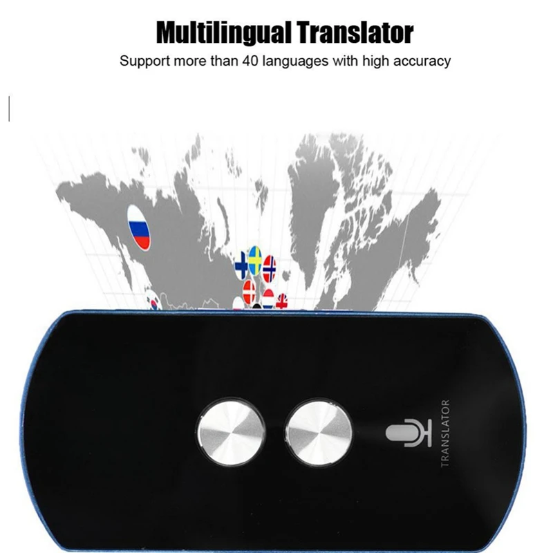 Smart Translator 42 Language Translation For Bluetooth 4G Wifi Interpreter Device Global Business And Travel Blue | Электроника