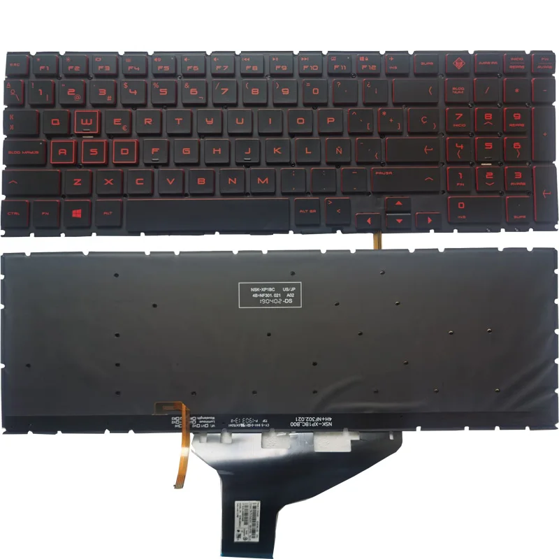 

New Laptop Spanish/SP Keyboard for HP 15-DH 15-DC TPN-C144 Q211 C143 OMEN 15 DC DC0003la DC005TX DC0004TX 15-DH TPN-Q211