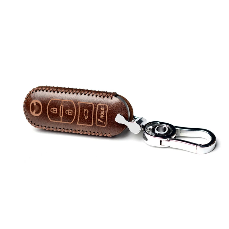 

For Mazda 3, 6, CX-3, CX-5, CX-9, MX-5 MIATA Leather Keyless