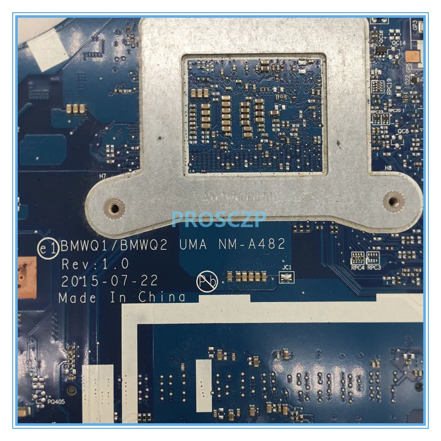 Высококачественная материнская плата для ноутбука 300-15isk BMWQ1/BMWQ2 NM-A482 с SR2EZ I7-6500U CPU DH
