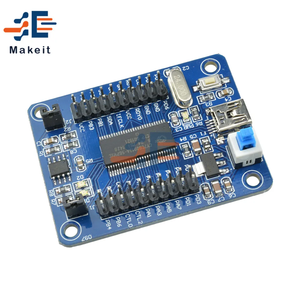 USB материнская плата EZ FX2LP CY7C68013A макетная логический анализатор с