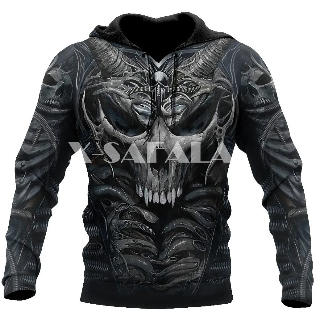 

Demon Skull Armour 3D Print Hoodie Man Women Spring Autumn Harajuku Outwear Zipper Pullover Sweatshirt Casual Unisex-7