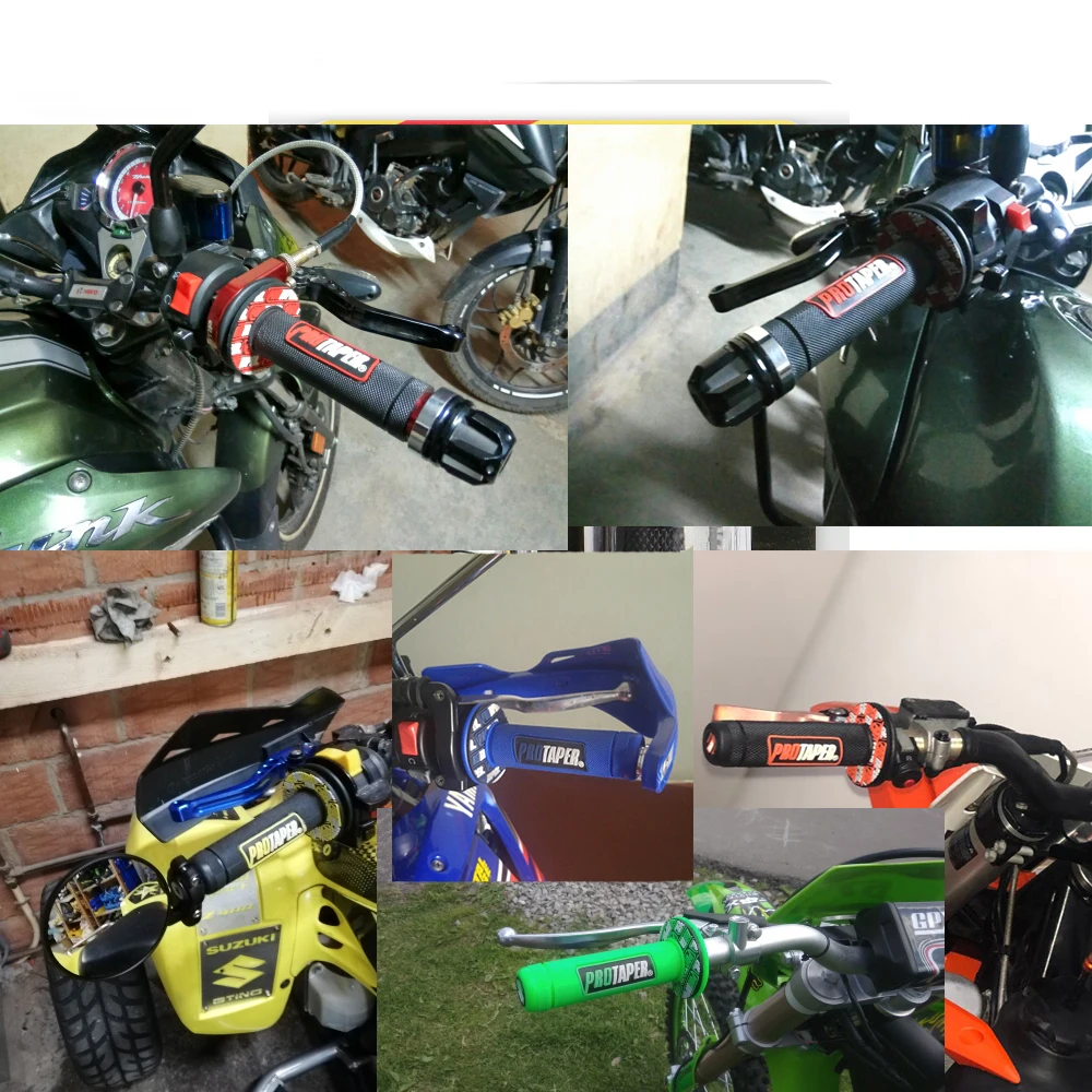 Профессиональные конусные рукоятки для мотоцикла ручка внедорожника 7/8 дюйма