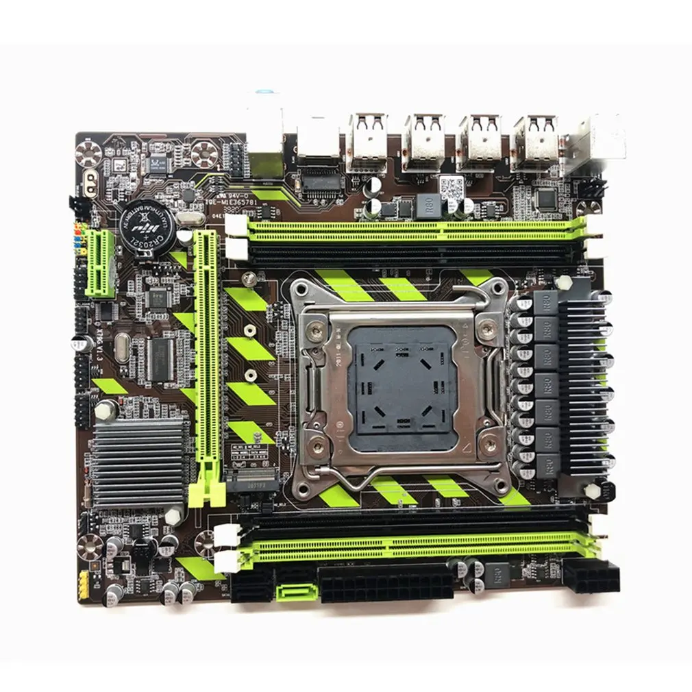 

X79 LGA 2011 Socket M-ATX Motherboard with E5 2640 CPU SATA III M.2 NVME SSD 16GB MAX 1600Mhz DDR3 ECC For Intel X79 gaming set