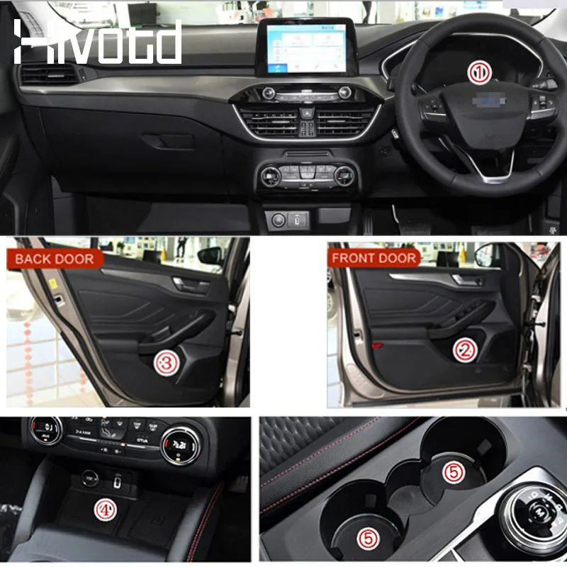 Резиновый коврик для паза двери автомобиля Противоскользящие коврики