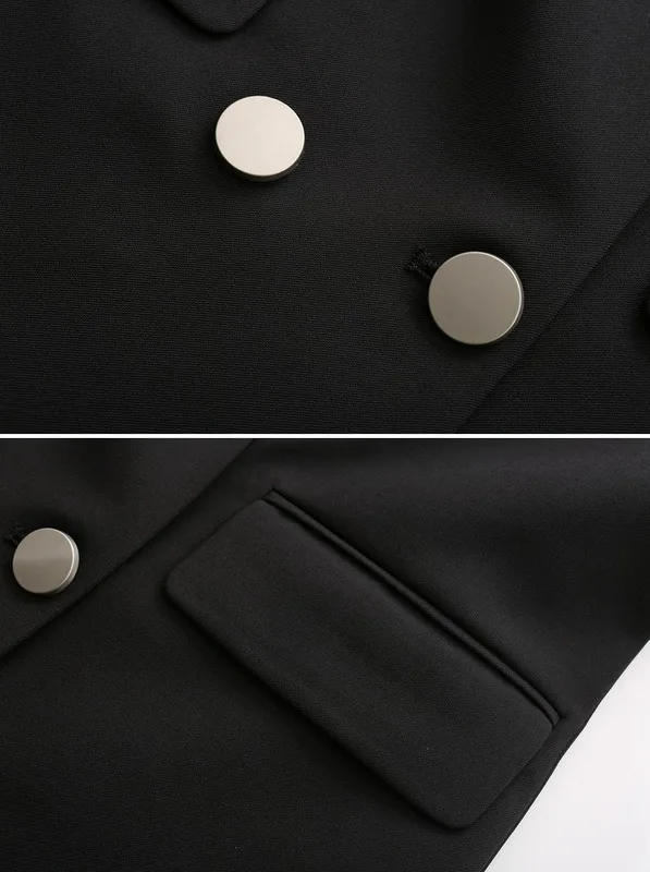 Женский костюм на весну и осень Свободный Повседневный однотонный с воротником