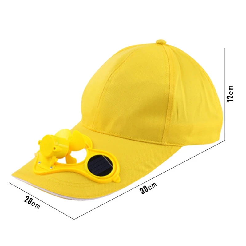 Белая Солнечная энергия ed вентилятор летняя спортивная уличная шляпа Кепка с