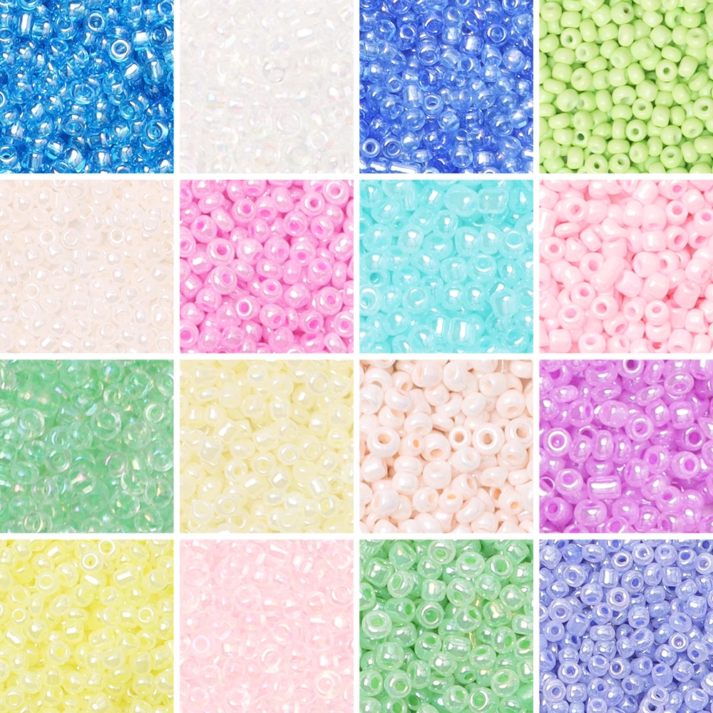 

2/3/4mm Charm Czech Round Hole Glass Seed Beads Mix Color Spacer Beads For DIY Bracelet Earring Necklace Jewelry Making