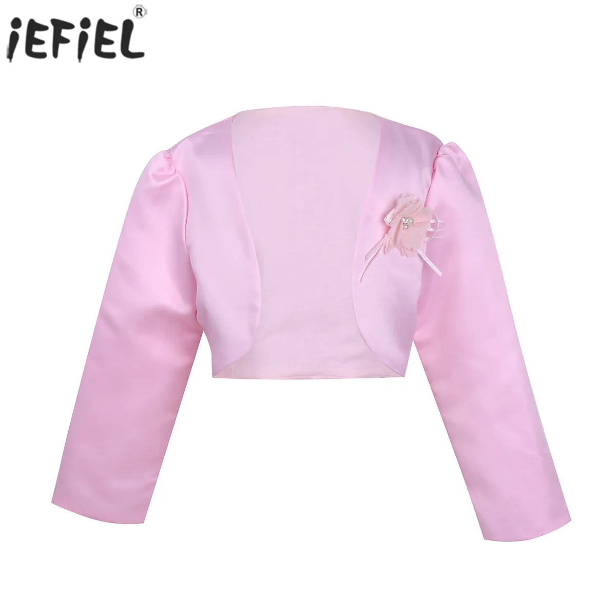 Весенняя Детская куртка-болеро с длинным рукавом шаль накидка для официальной