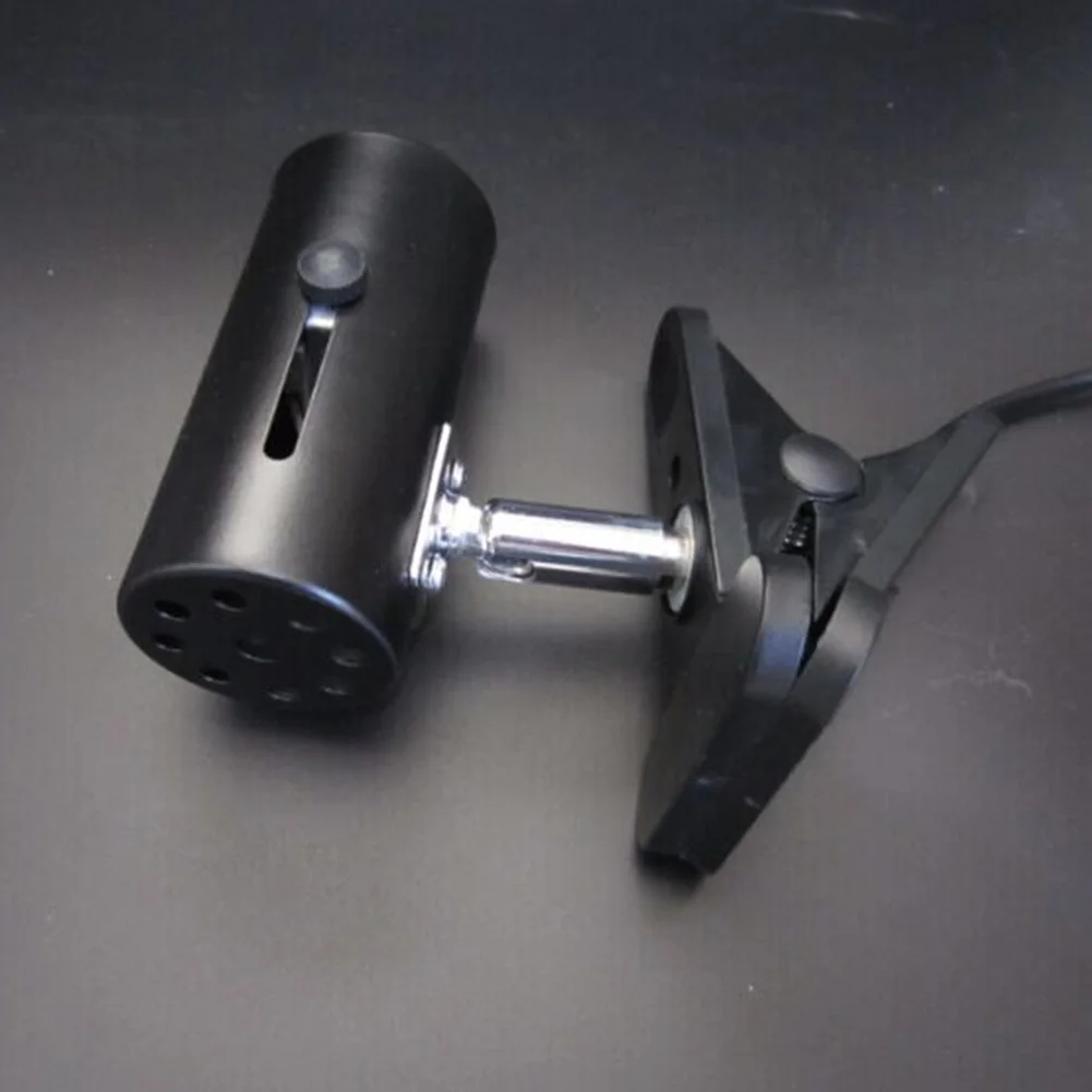 Black US Plug Нагревательная лампочка зажимное приспособление держатель лампы UVA+ UVB база рептилия аквариум для обитания черепаха с переключателем металлический свет Зажимная стойка для домашних животных - Цвет: Black US Plug